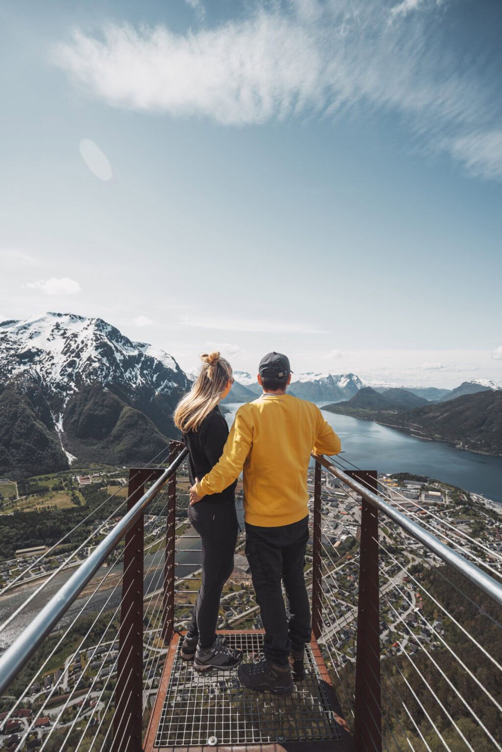 Viewpoint at Romsdalseggen in Norway