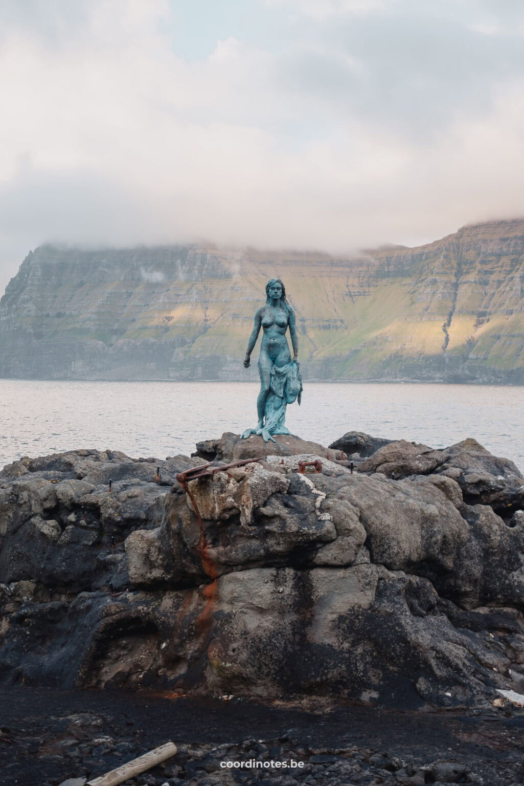Kópakonan, the statue of the Seal woman in Mikladalur