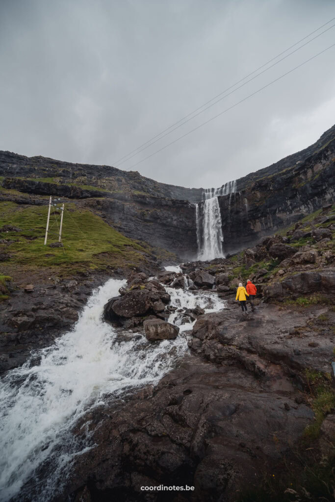 Visiting the Fossá waterfall during our Faroe Islands Itinerary