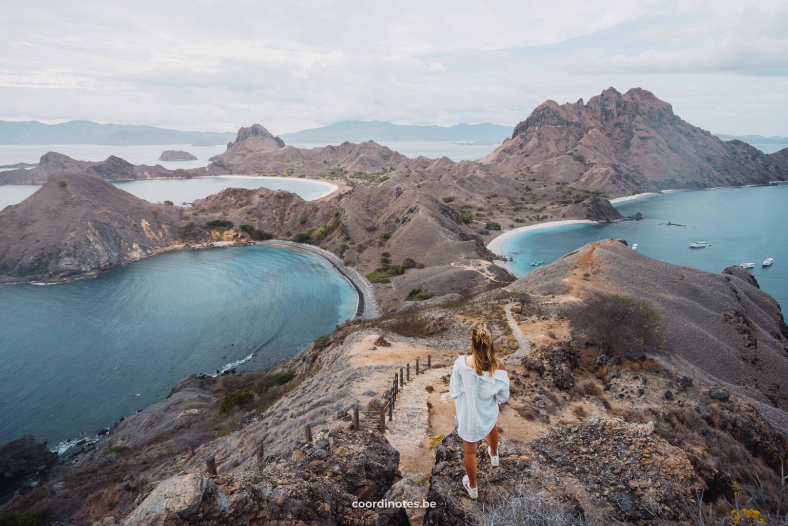 One of the best things to do in Komodo is hiking to the top of Padar Island