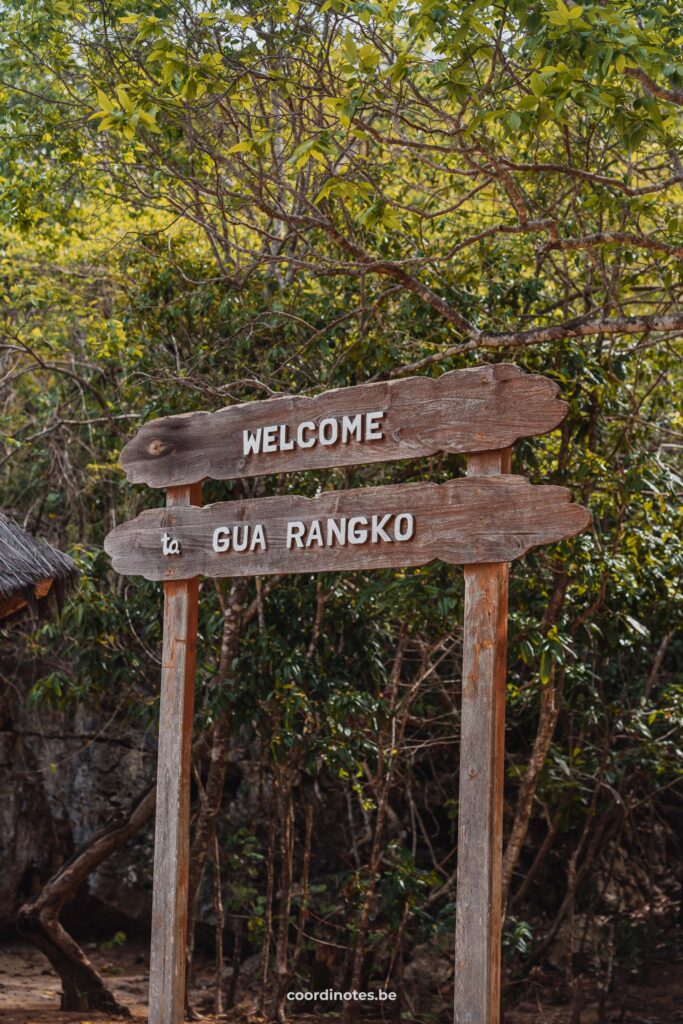Sign- Rangko Cave