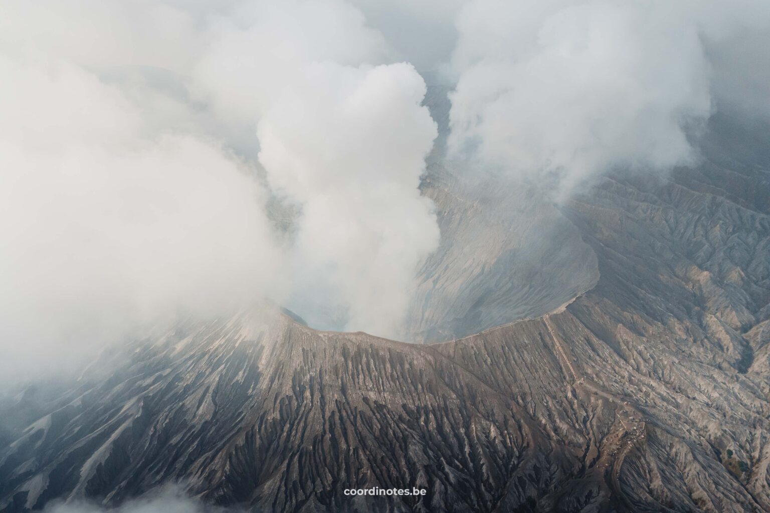 The crater of Mount Bromo