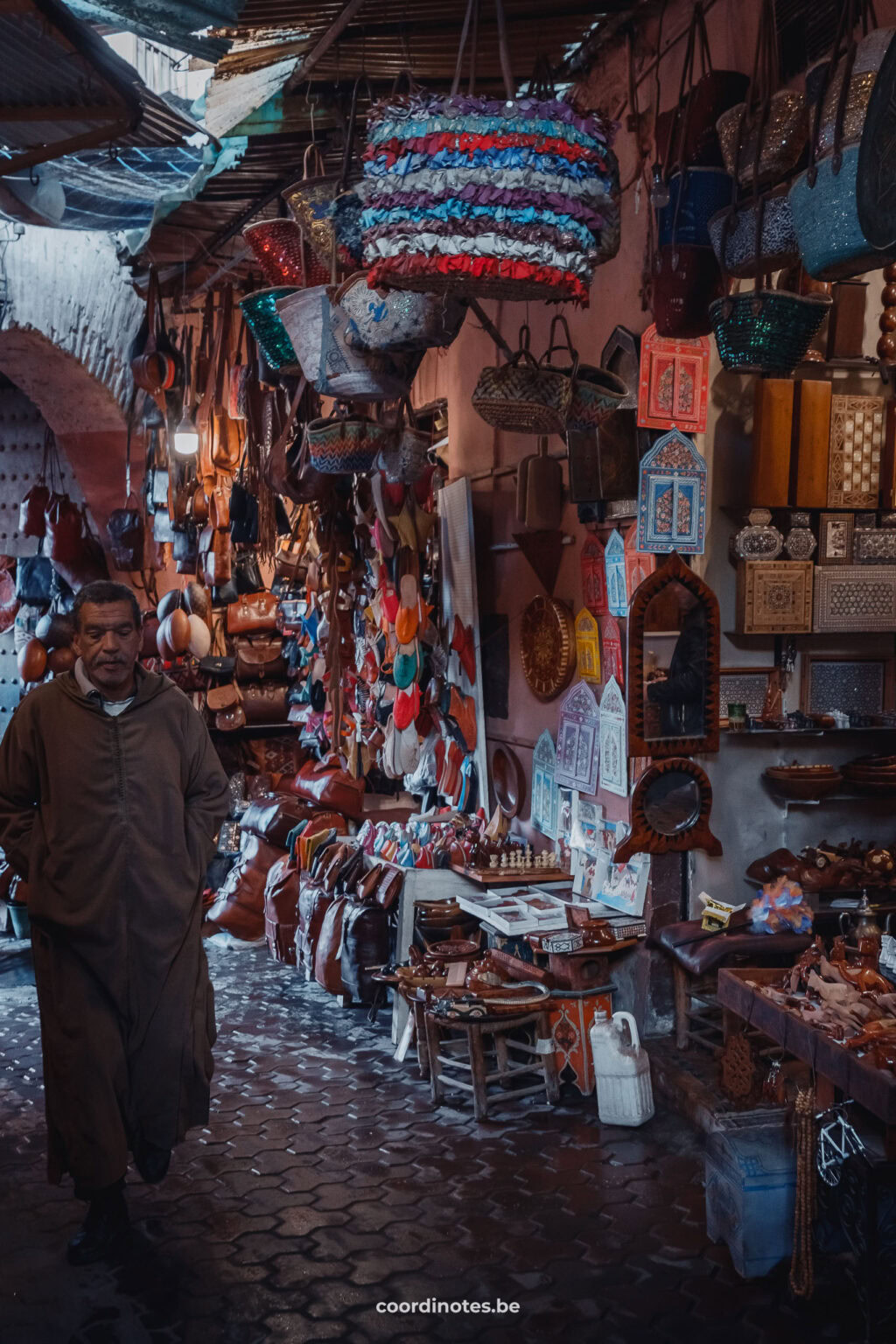 The souks in Marrakesh