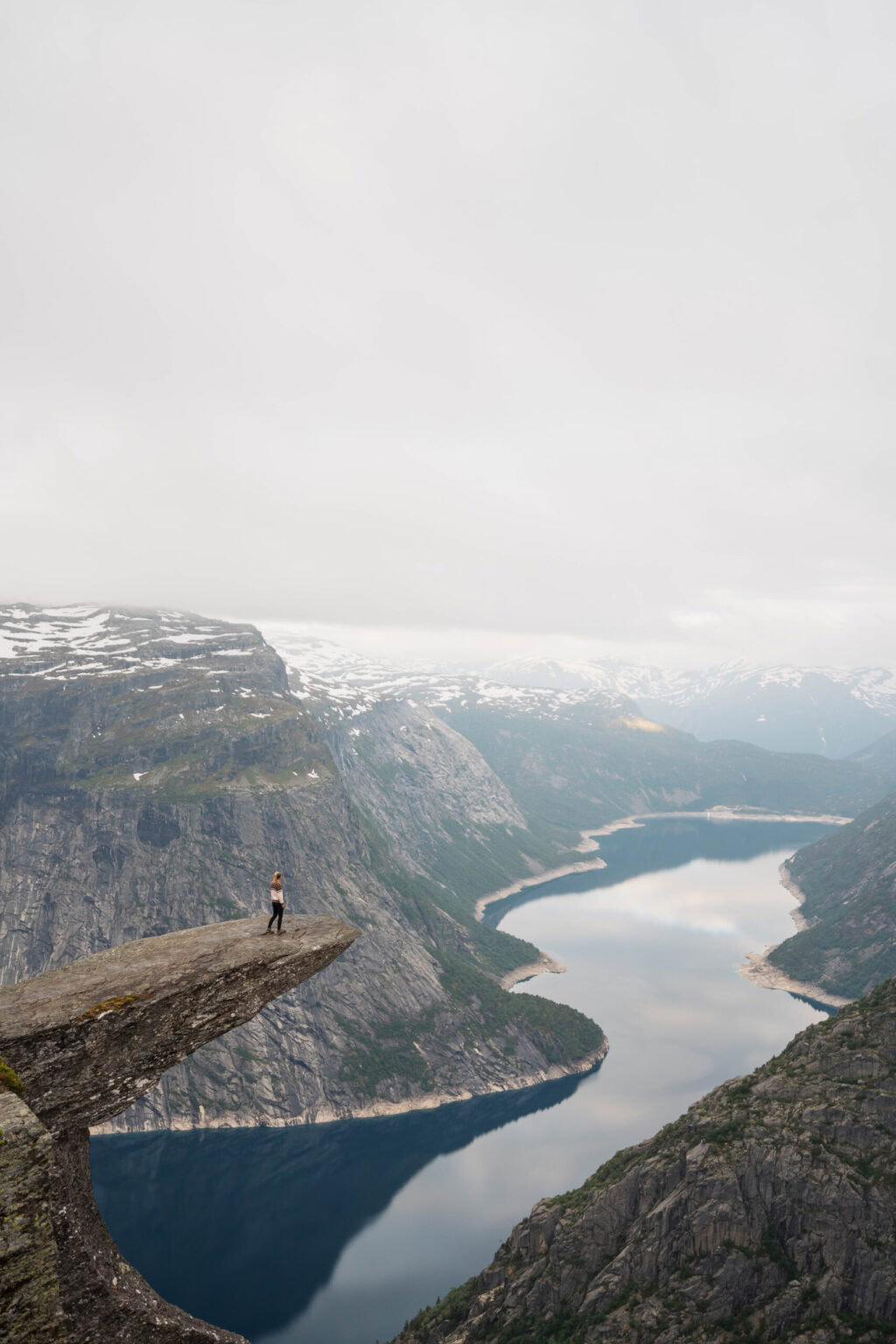 The famous viewpoint: 'Trolltunga' in Norway